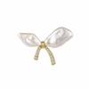 Pearl Like Pearl Brooch Rhinestone Women Pearl Butterfly Brooch High End Butterfly Brooch  Blazers