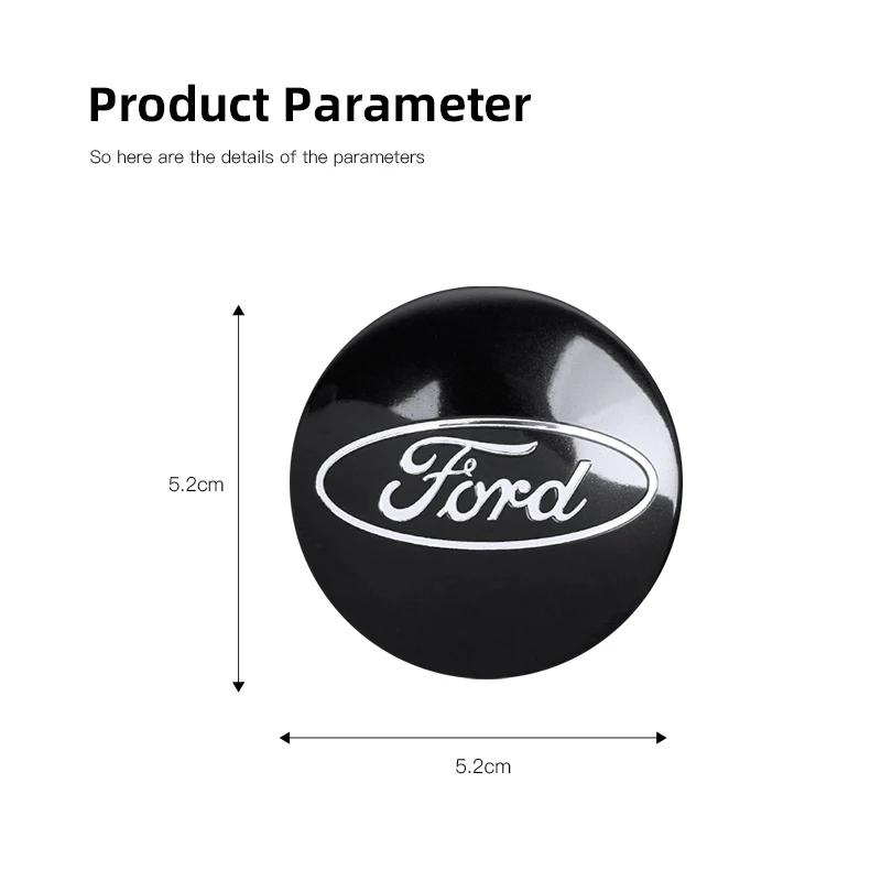 Новая наклейка на автомобиль 2026 г. 4 шт. Колпачок ступицы колеса Ford Значок Шильдик Наклейка Автоаксессуары Для Ford Focus Fiesta C-Max ST Mo