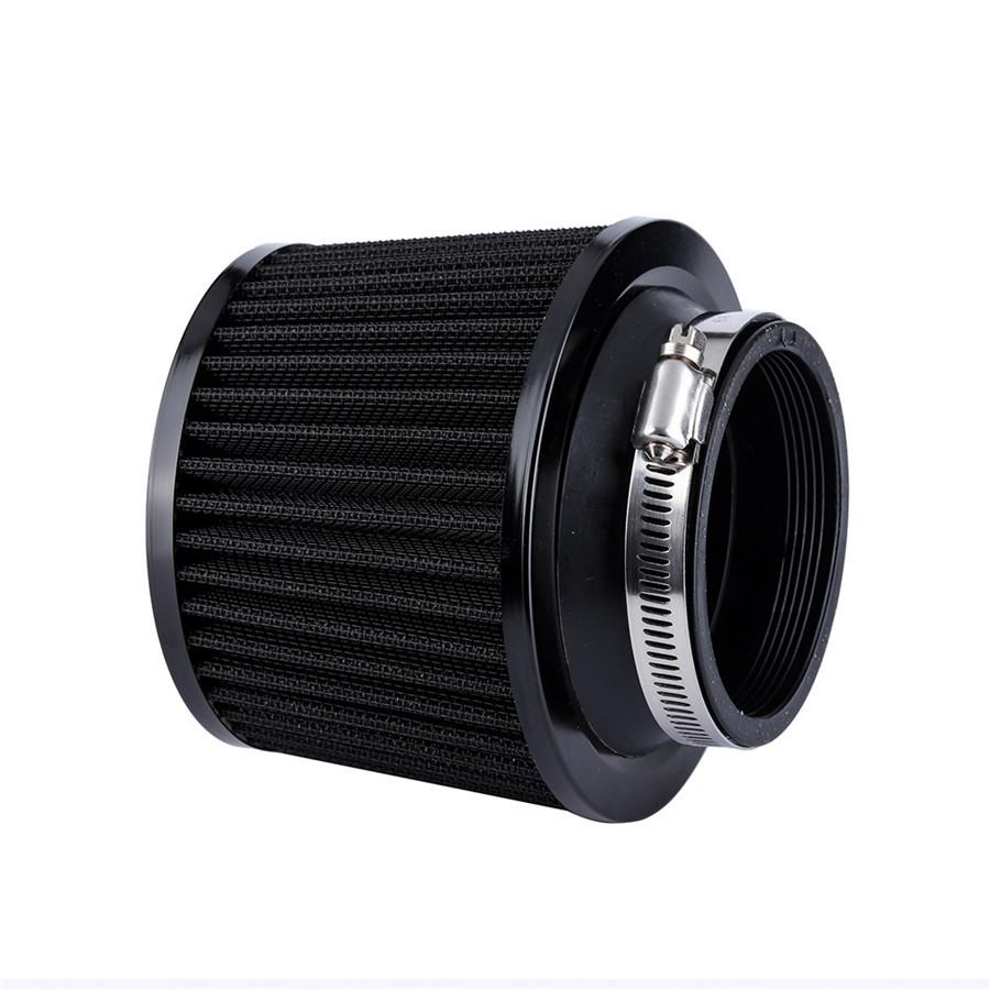 Motorcycle Air Filter 2.5'' 63.5mm Inlet Clamp Black Cone for ATV Dirt Pit Bike