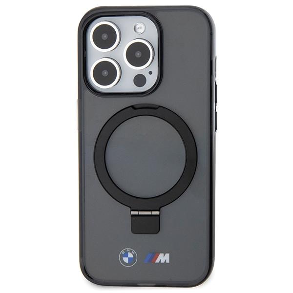 BMW BMHMP15LURSK iPhone 15 Pro 6.1" black/black hardcase Ring Stand M Collection MagSafe