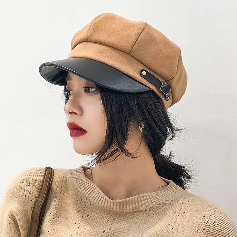 Винтажный берет, кепка газетчика, регулируемая, осенне-зимняя, берет, восьмиугольная, мягкая, шерстяная, для женщин, береты, кепка художника