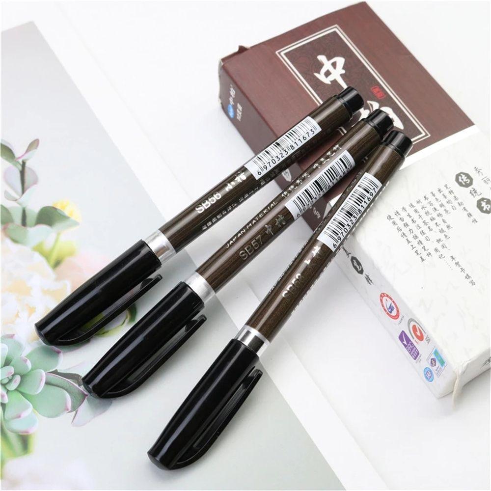 Hair Brush Pen Chinese Words Nib Brush Pen Chinese Calligraphy Pen Marker Pens Calligraphy Pen
