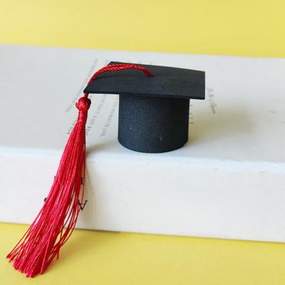 10 шт., шапка бакалавра, украшение, доктор, магистр, выпускной сезон, топпер для торта, украшение для букета, реквизит с кисточкой, легкие сувениры для вечеринки, декор для мини-шляпы