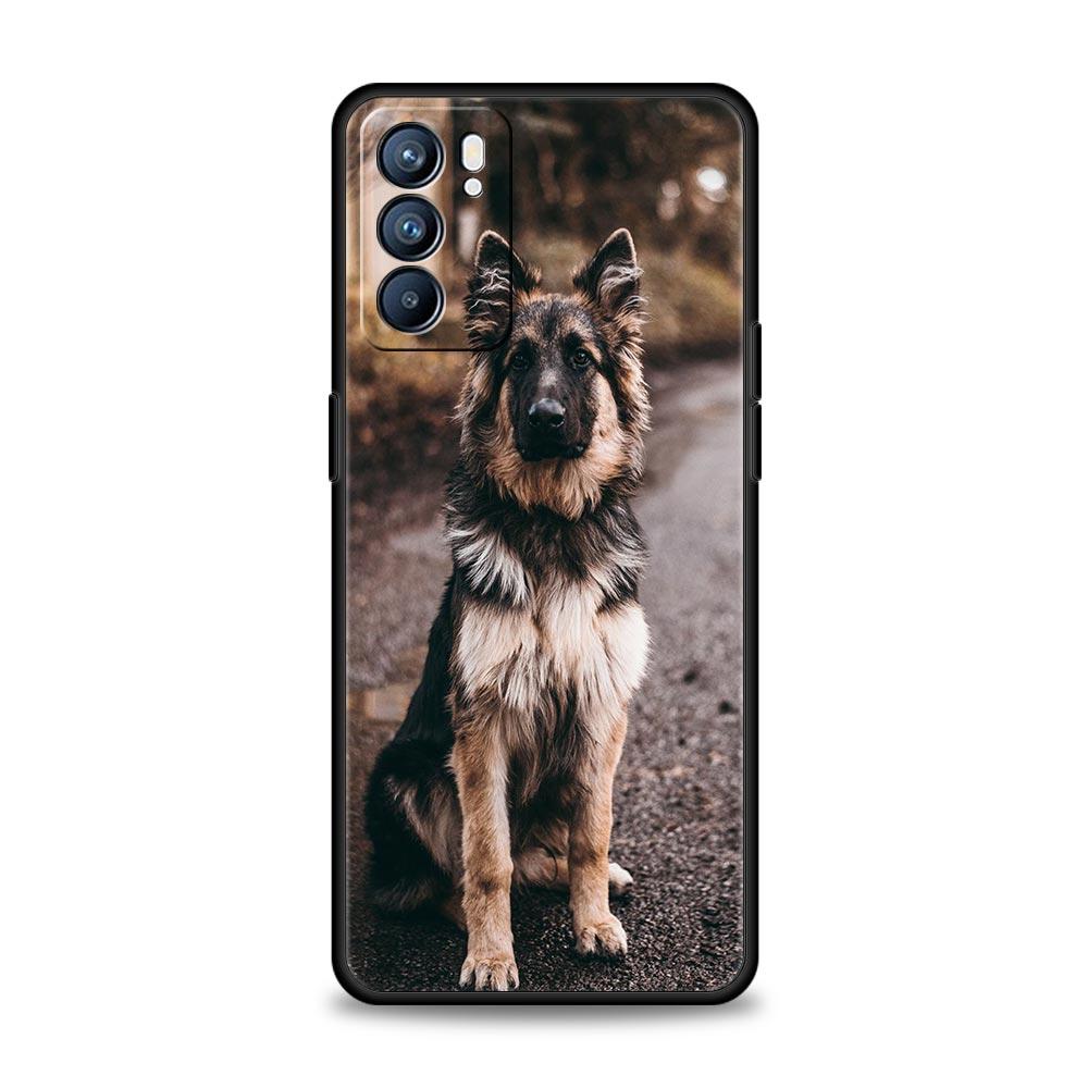 Чехол для телефона для Oppo Reno13 Reno12 Reno11 F Reno10 Pro A54 A53 A95 A76 A74 A57 A98 A80 A79 5G A78 4G Чехол Немецкая овчарка