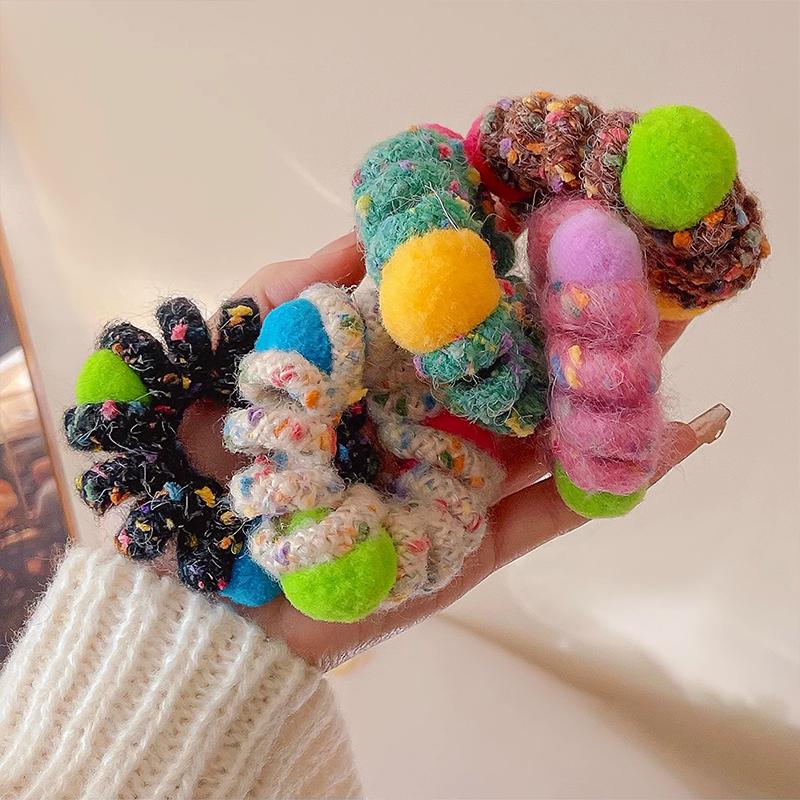 1 шт. простой и свежий модный резиновый браслет-пружинка для телефона с высокой эластичностью, матовый аксессуар для волос 7 * 7 * 2 см