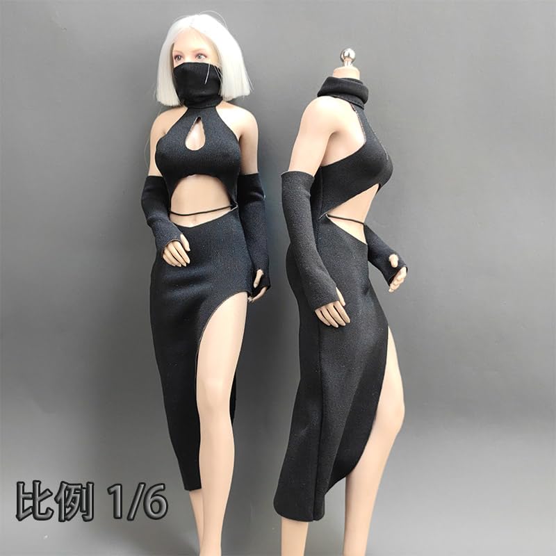 [TOYBARJAPAN] Фигурка масштаба 1/6, совместимая с телами TBLeague и другими телами YEESENYIYI Китайская юбка с разрезом и нарукавники (тело и голова не включены)