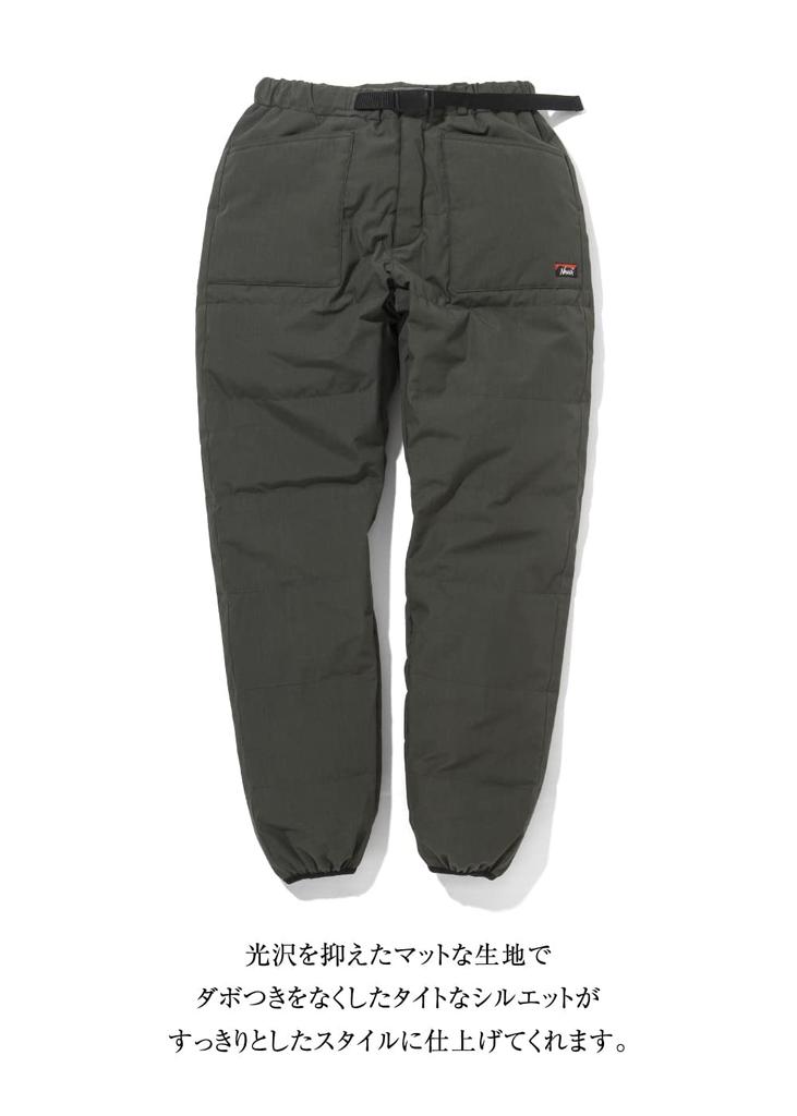 NANGA Custom-Made HINOC DOWN PANTS (KHAKI, M)