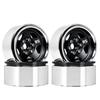 RS Red Spider 1/10 Crawler Car with 1.9-Inch Metal Five-Spoke Wheel Hubs in Black, Silver, and Antique Bronze