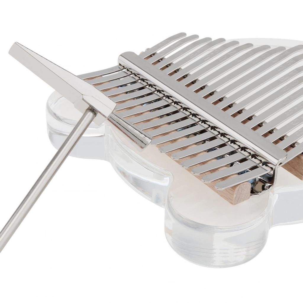 17-клавишное прозрачное пианино в форме медвежьего калимбы с большим пальцем и настроечным молотком