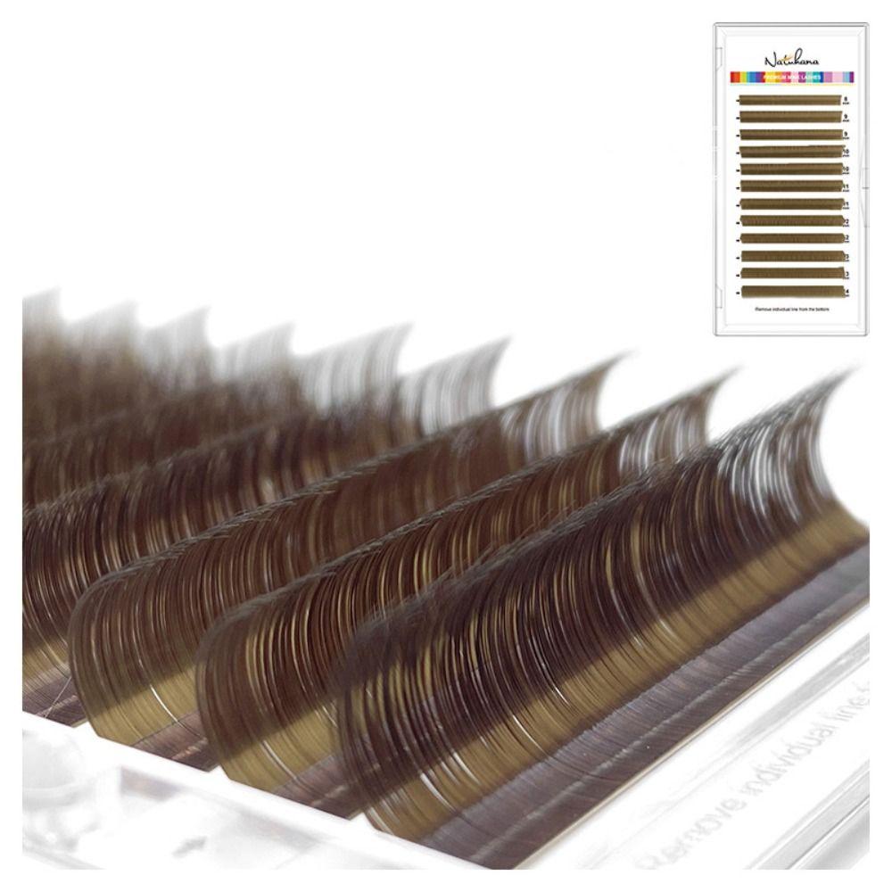 Caramel Colored Caramel Colored Lashes Mink Individual Eyelashes False Eyelashes Lashes Extension