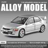 Officially Licensed 1:24 Mitsubishi EVO9 Modified Die-Cast Car Model with Pull-Back Sound and Light Collection Miniature Voiture