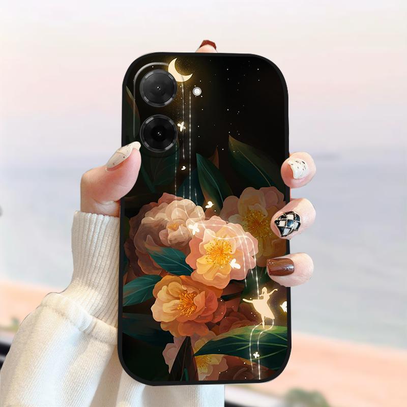 Для Xiaomi Poco C71 Чехол 25028PC03I 25028PC03G Силиконовый Мягкий ТПУ Чехол для Телефона Для Redmi A5 4G Модный Роскошный Защитный Чехол