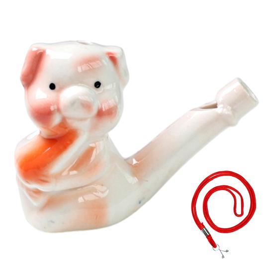 Мини Керамический Свисток Водяная Птичка Милые Животные Китайского Зодиака Шумоиздатель с Подвесным Шнурком Имитирует Пение Птиц Свисток Детская Игрушка для Ванны