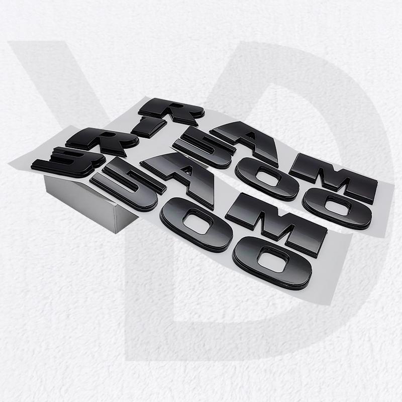CVT3 ABS Car Fender Emblem Stickers for Dodge RAM1500 RAM2500 RAM3500 RAM 1500 2500 3500 Logo Rear Trunk Badge Decals Accessories