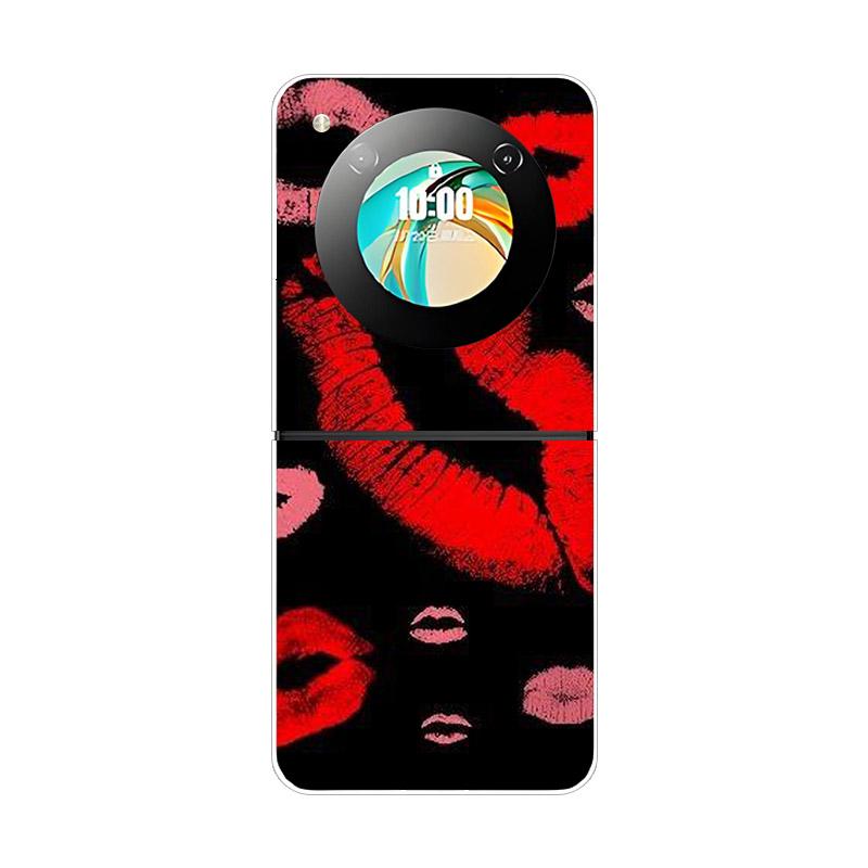 Чехол для ZTE Nubia Flip NX724J Модный Расписной Прозрачный Жесткий ПК Складной Для ZTE Libero Flip 5G A304ZT Прозрачная Крышка Телефона Funda