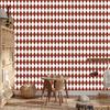 Harlequin Diamonds Wallpaper Red and White for Living Room and Bedroom 50x1000