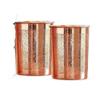 Design Glass - 275 ML, Copper Tumbler for Water Drinking, Elegant Drinkware & Serveware, Perfect for Gifting, Home, and Festive Décor, Set of 2