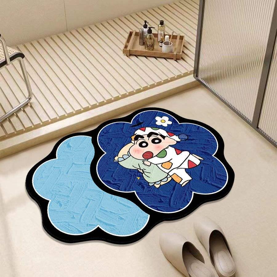 Коврик для ванной Crayon Shin-chan быстросохнущий диатомовый коврик для пола - Нескользящий впитывающий коврик для ног