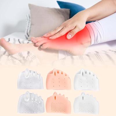 Подушечки для плюсны, унисекс - мягкие гелевые многоразовые дышащие подушечки для рукавов, подушечки для передней части стопы, амортизирующие стельки для передней части стопы для облегчения боли, неврома Мортона