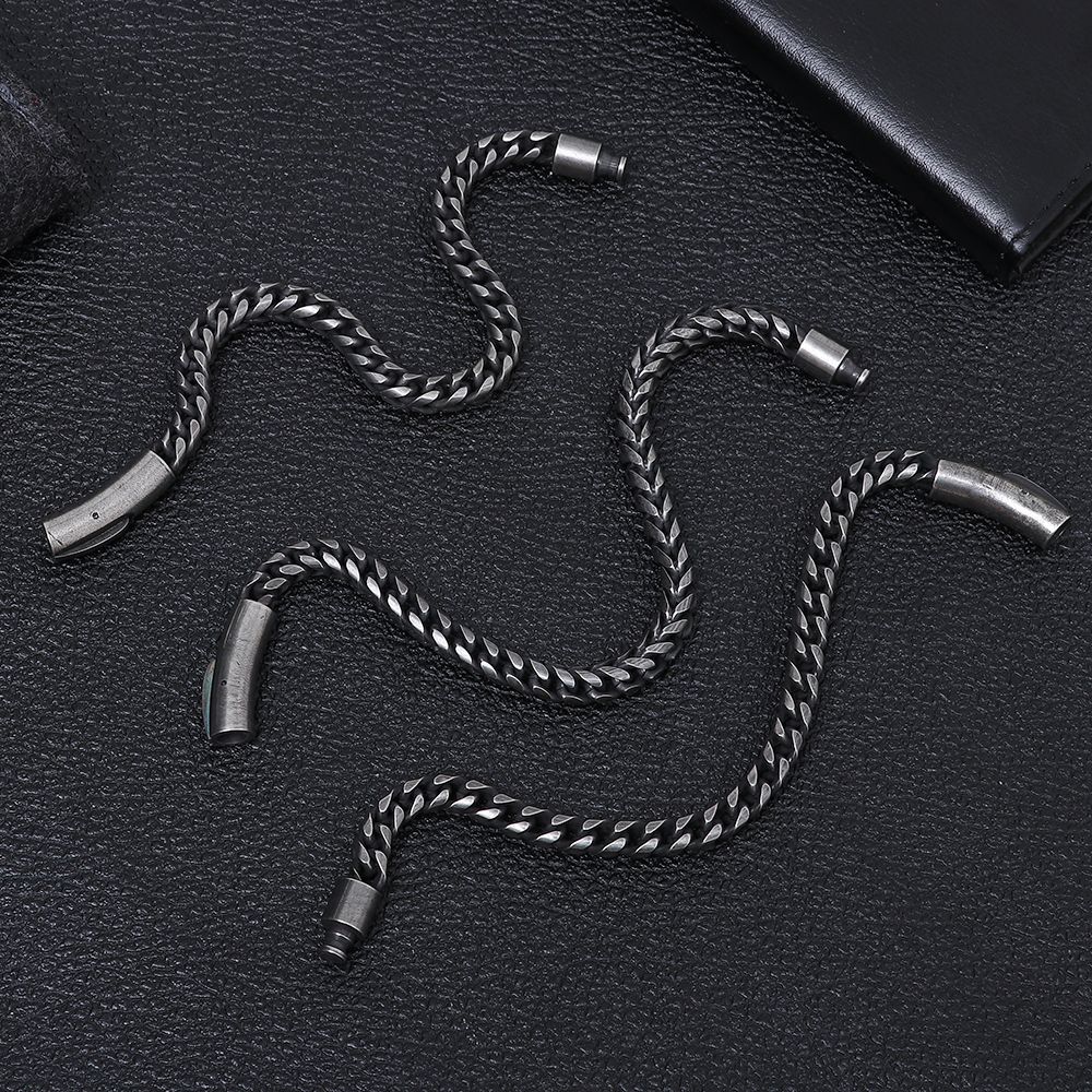 Fashion Jewelry Gift Men Link Chain Bangle Bracelet Stainless Steel