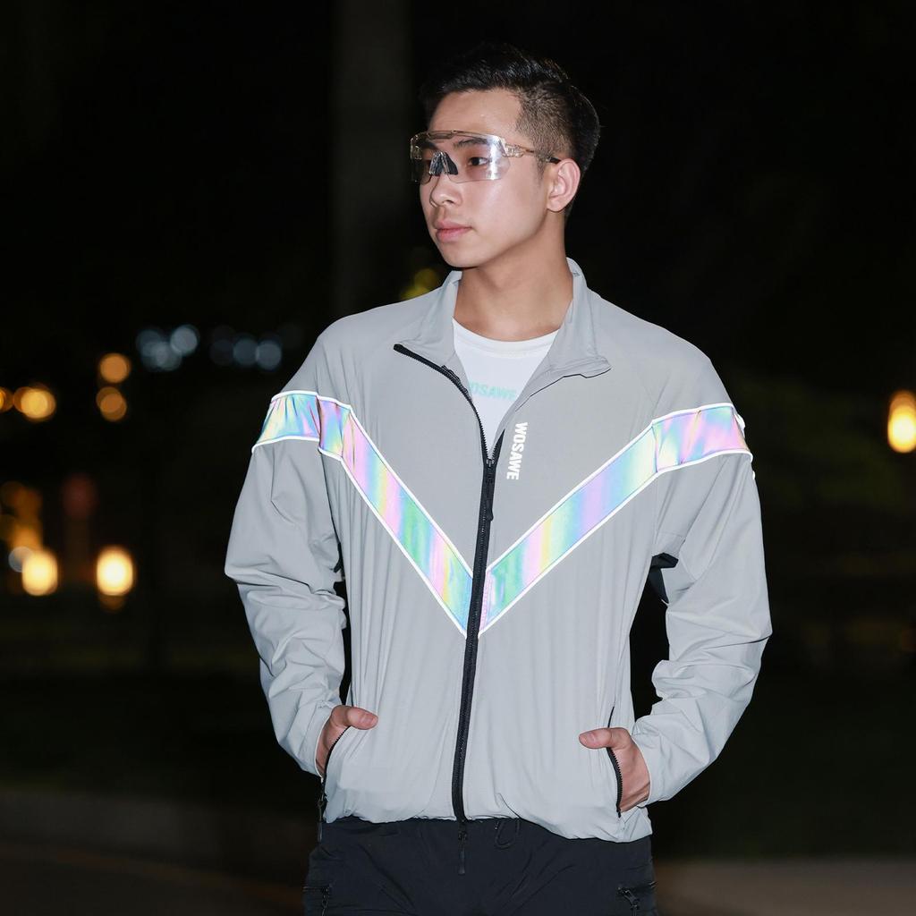 Wosawe Унисекс Дорожный Горный Городской Велоспорт Микроэластичный Дышащий Ветрозащитный Карманный Топ Куртка