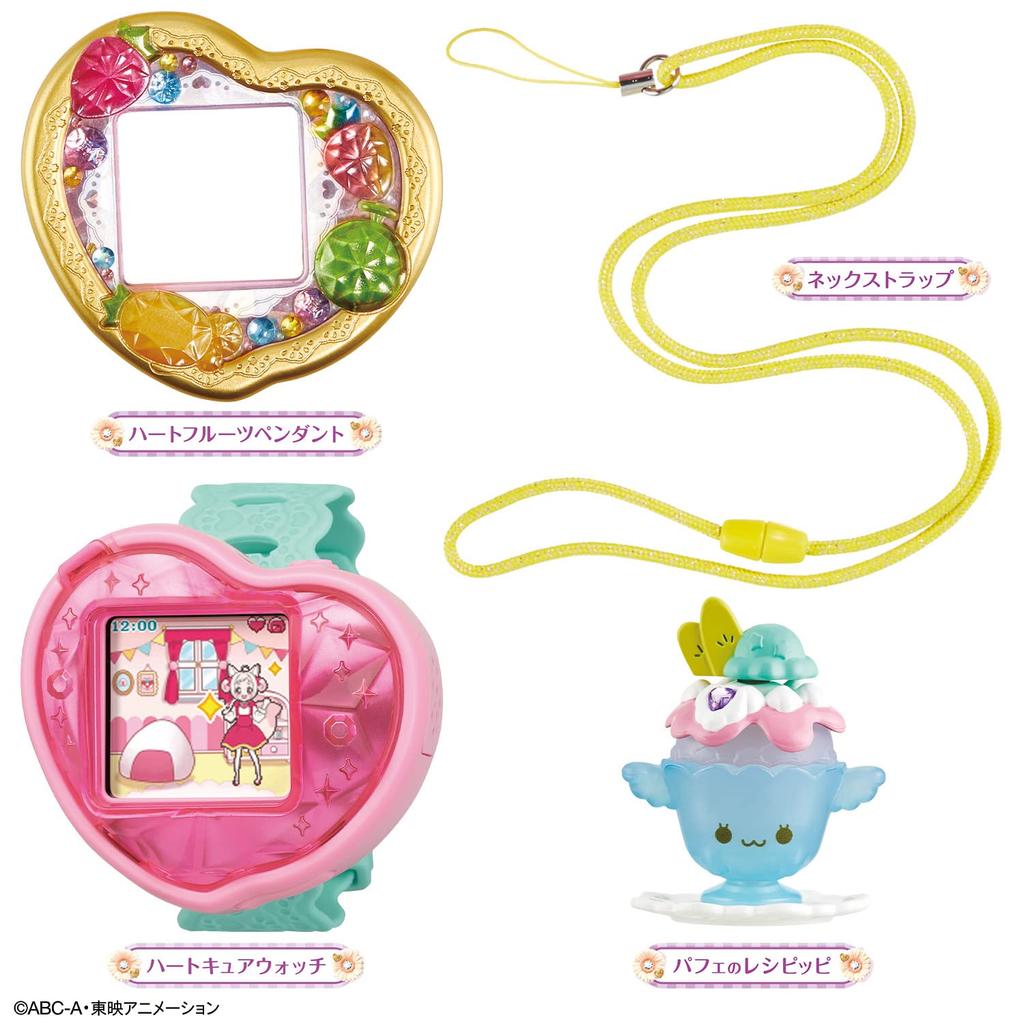 Набор для вечеринки Delicious Party Precure Heart Cure Watch Heart Fruit Pendant Cover Special Set для детей от 3 лет и старше. (Рекомендуемый возраст:)