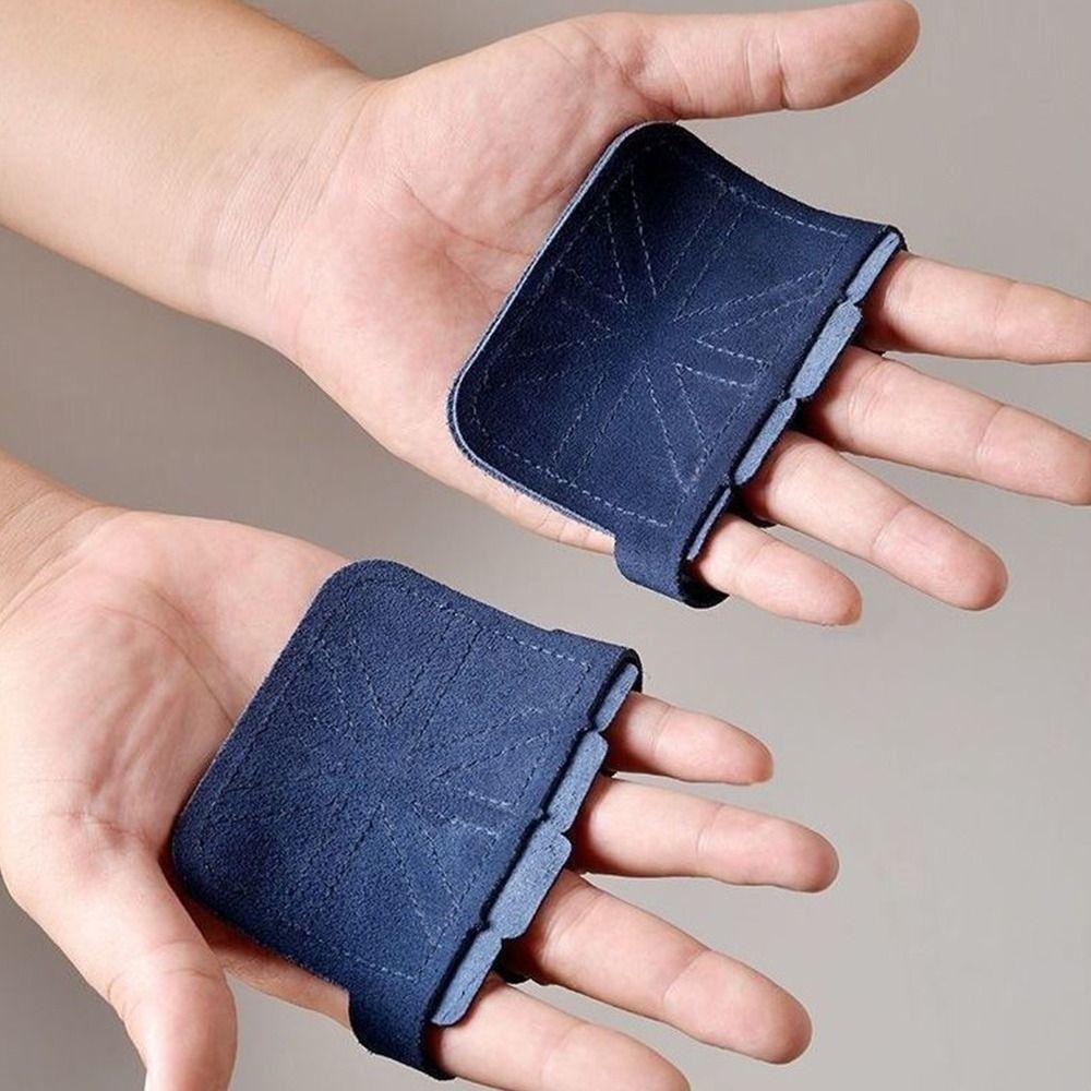 Leather Weight Lifting Training Gloves Anti-Skid Fitness Hand Gloves for 1Pair Pull-Ups Training