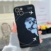 Чехол для телефона с изображением пары, солнца и луны для IPhone 11 12 13 14 15 Pro Max XR X XS SE2 7 8Plus Черно-белый Мягкий Чехол Fundas для Влюбленных Подарки