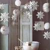 6X 3D Hollow Snowflake Hanging Ornaments Christmas Pendant Xmas Home Decor