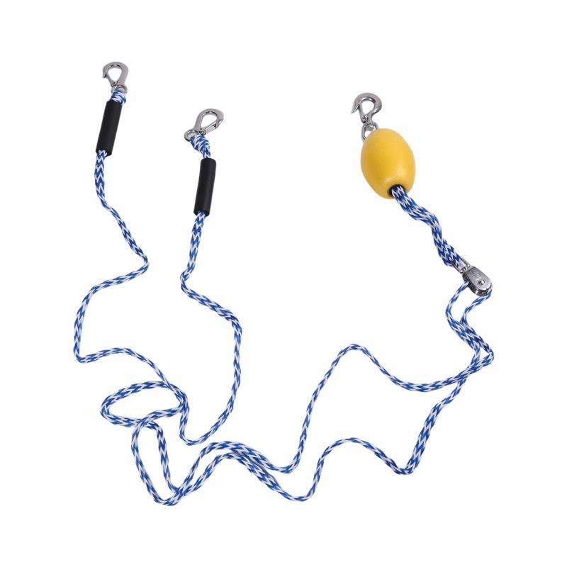 Upgraded-Boat Tow Harness Heavy Duty For Tubing,Self Centering Boat Tow Rope, Floating Tube Rope For Boats, Towable Tube