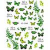 Наклейки для ногтей с бабочками, красочные бабочки, самоклеящиеся слайдеры для переноса, обертывания, маникюр, фольга, украшения «сделай сам», инструмент для дизайна ногтей
