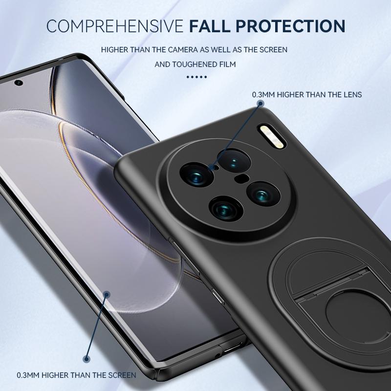 Чехол для VIVO X100 Pro Жесткий ПК Skin С кольцом-подставкой Магнитная защитная задняя крышка Чехол для телефона VIVO X100 X90 X80 Pro
