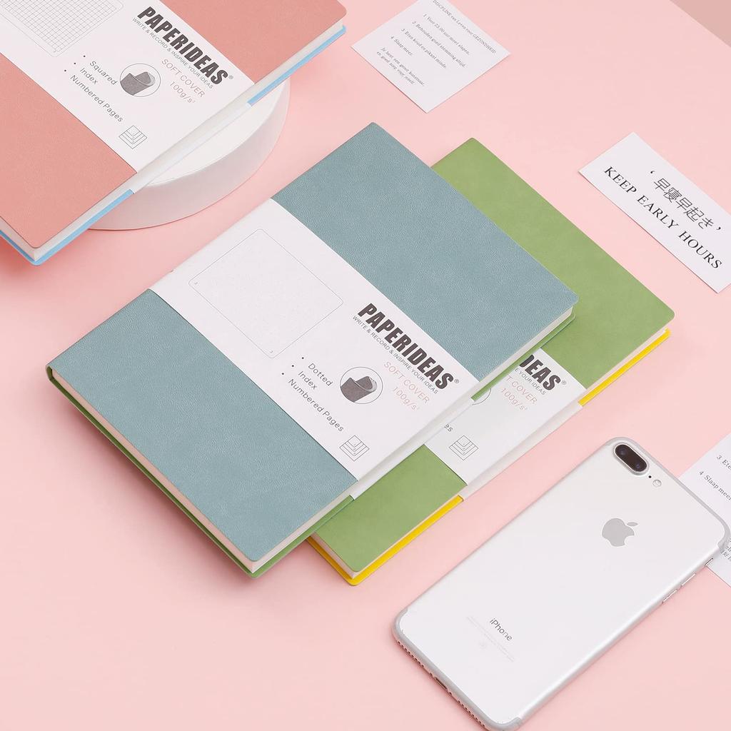 Блокнот PAPERIDEAS A5 Мягкая обложка (Точка, Розовый)