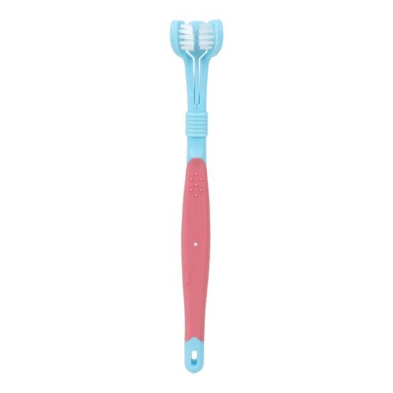 3-Sided Pet Toothbrush Removing Bad Breath Tartar Dog Toothbrush Cat Dental Care Mouth Cleaning Brush for Dogs And Cats