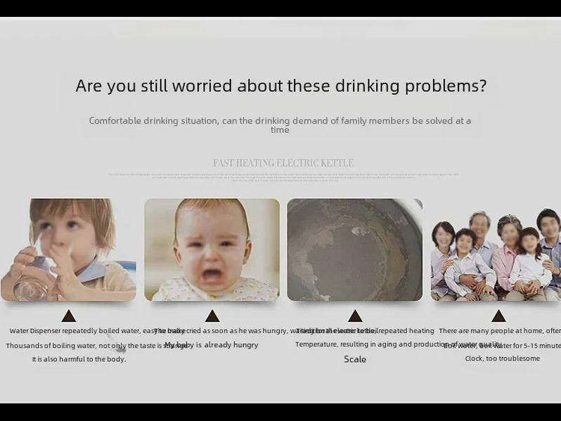 Электрический чайник из нержавеющей стали 304 с автоматическим отключением и изоляцией