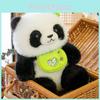 Panda Adorable With Bib Plush Toy Stuffed Animal Doll Kids Gift Decorations