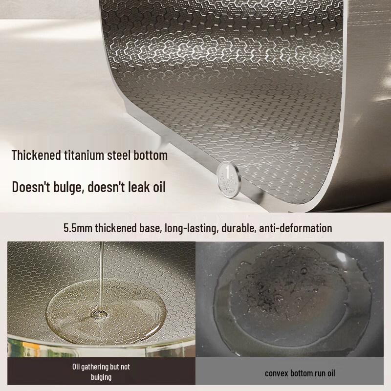Wutuo Non-stick Flat-Bottom Frying Pan