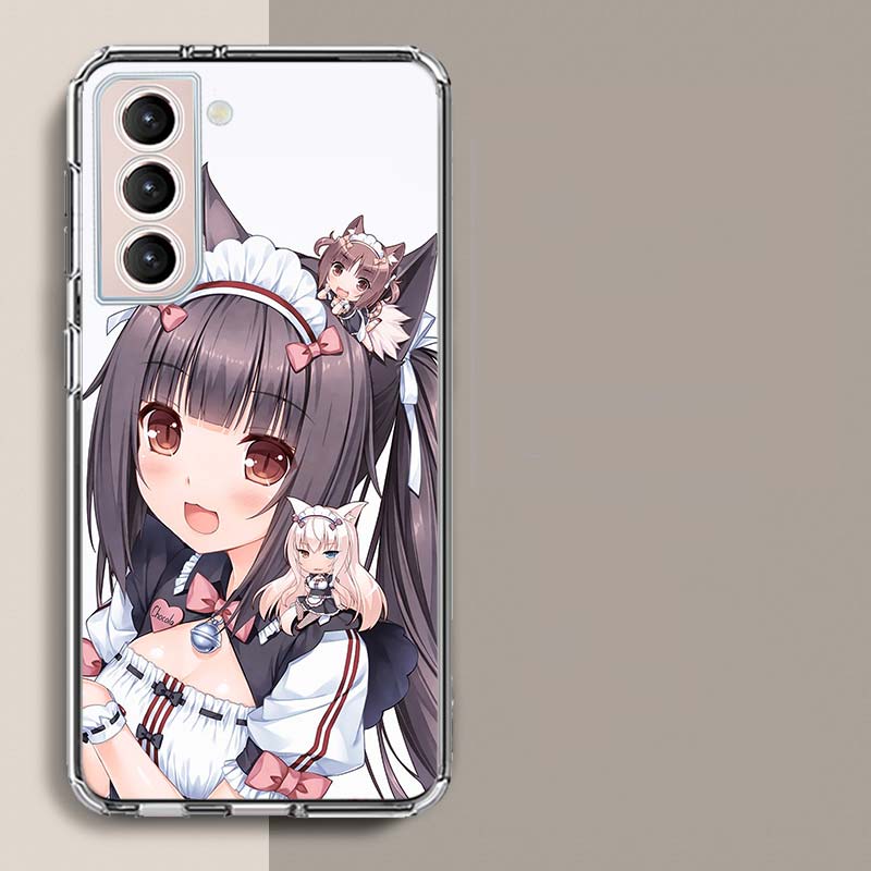 Чехол для телефона Chocola Nekopara Для Samsung A16 A26 A36 A56 A17 A15 A25 A35 A55 A14 A24 A34 A54 A04S A05S Galaxy Note 20 10 9 8 A9 A