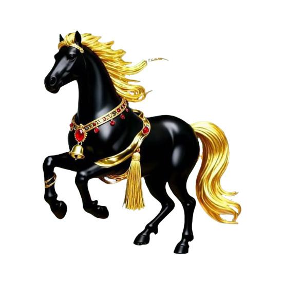 2D Плоская Лошадь Автомобильный Подвесной Орнамент Акриловая Лошадь Шарм для Зеркала Заднего Вида Праздничные Зимние Подвесные Аксессуары для Рождественской Елки Автомобильный Интерьер Стена Окно