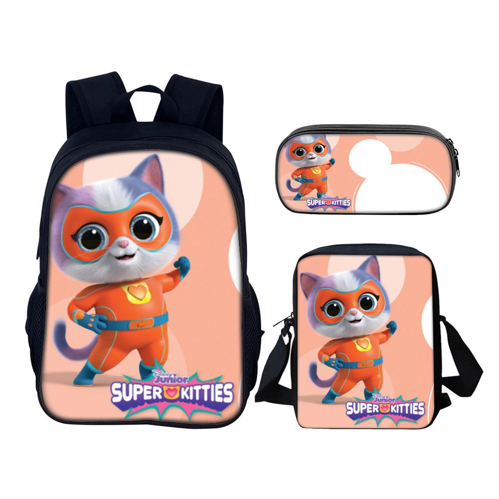Школьный рюкзак Superkitties с набором, из нейлонового материала, для учеников начальной школы
