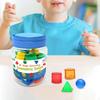 60Pcs 3D Geometric Solids,Learning Toys,Math Helper,Light Geometry Beginnings Shapes