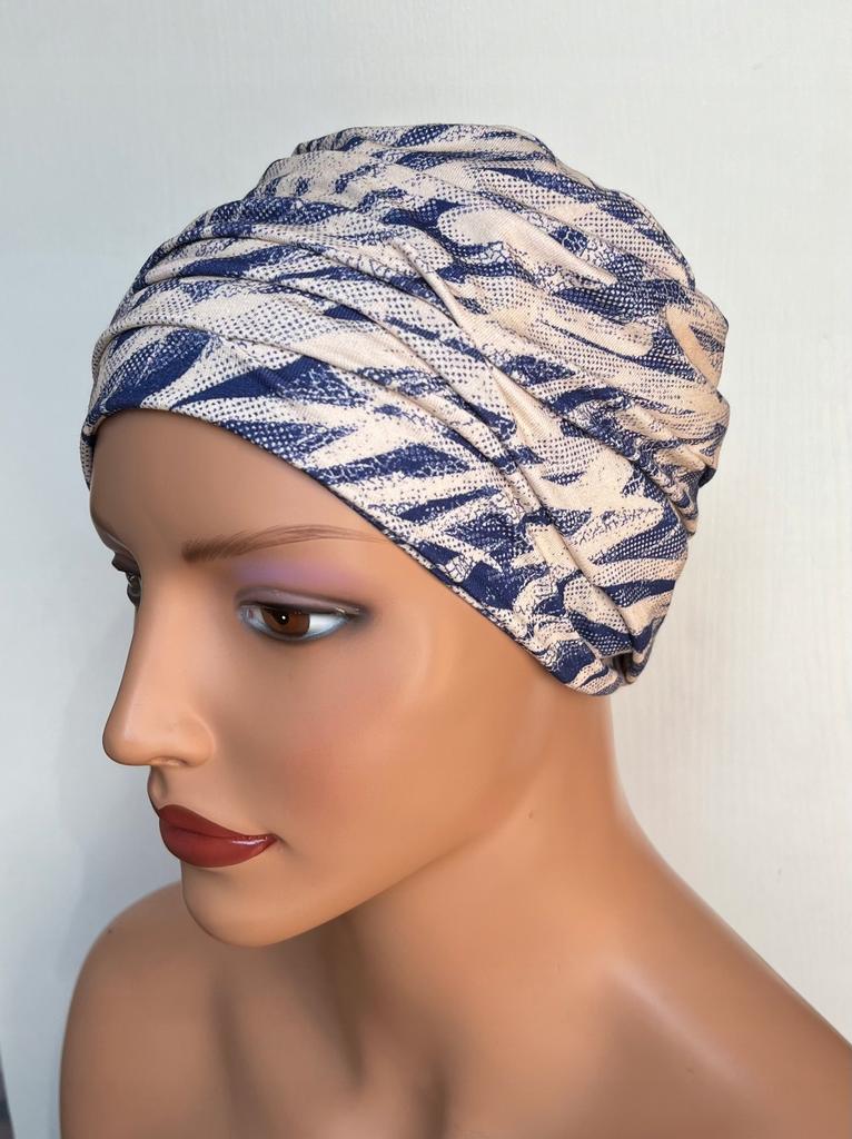 Turban Iryda Z Wiskozy 362 Gotowa Czapka Podwójna Także Po Chemioterapii