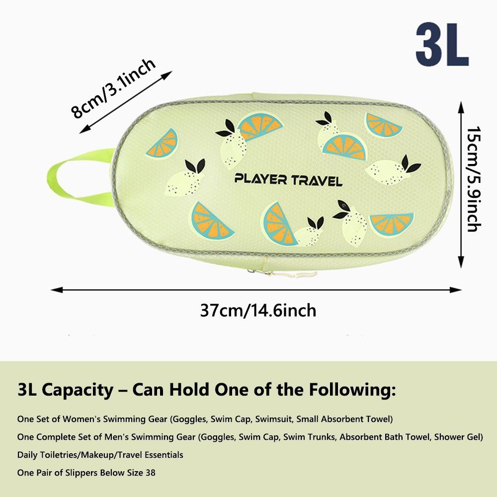 Водонепроницаемый мешок для хранения купальника с разделением на сухое и мокрое, портативная косметичка, сумка для плавания для спорта и тренажерного зала