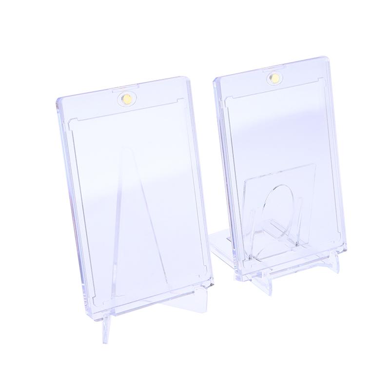 1 комплект 35PT магнитный держатель для карт поддержка карты протекторы жесткие пластиковые рукава торговый дисплей кейс спортивная карта Yugioh