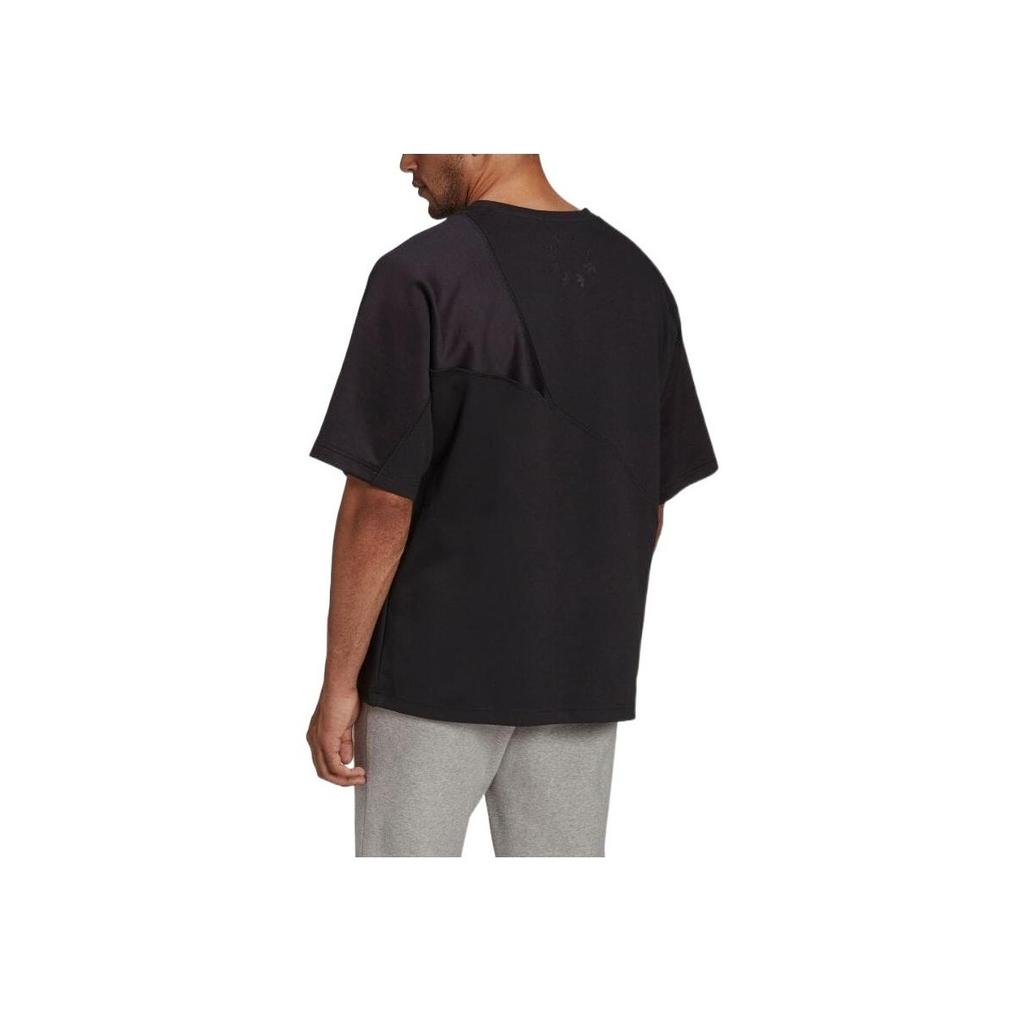 Adidas Повседневная футболка с круглым вырезом и логотипом Originals, мужские топы, черные HG1438