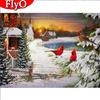 5D DIY Diamond Painting Bird Full Square Round New Arrival Diamond Embroidery Winter Mosaic Sunset Christmas Gift