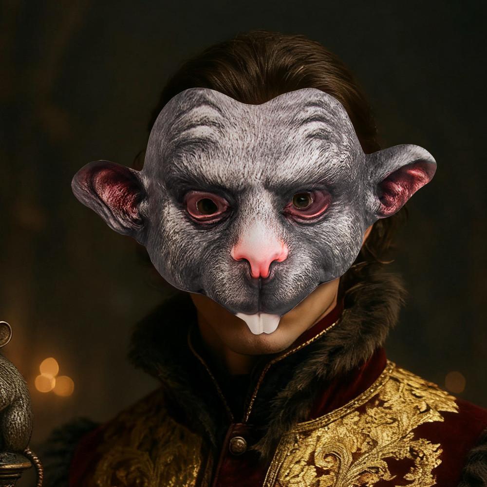 Маска Хэллоуин Мышь с Дизайном Шрама Реквизит для Ролевых Игр для Украшения Вечеринки