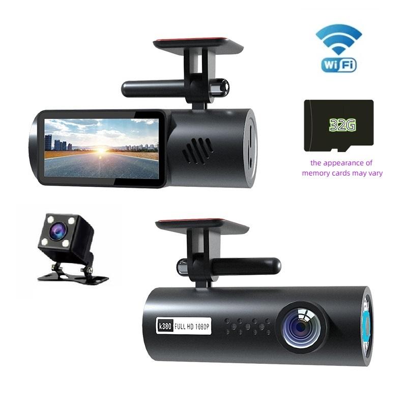 Новое WiFi-подключение мобильного телефона, двойная запись, ночное видение высокой четкости, автомобильный видеорегистратор, записывающий устройство для нанесения помады