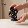 Minimalist Interior Decoration Modern Abstract Twisted Statue, 3D Printed Infinity Twist Ornament, Art Sculpture Artistic for Home Office Living Room