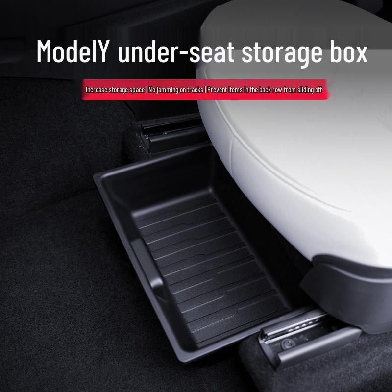 Органайзер-бокс для хранения под сиденьем Tesla Model Y - Аксессуар для интерьера автомобиля